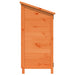 Tuinschuur met dak Bruin 59,5 x 56 x 113,5 cm Massief Vurenhout
