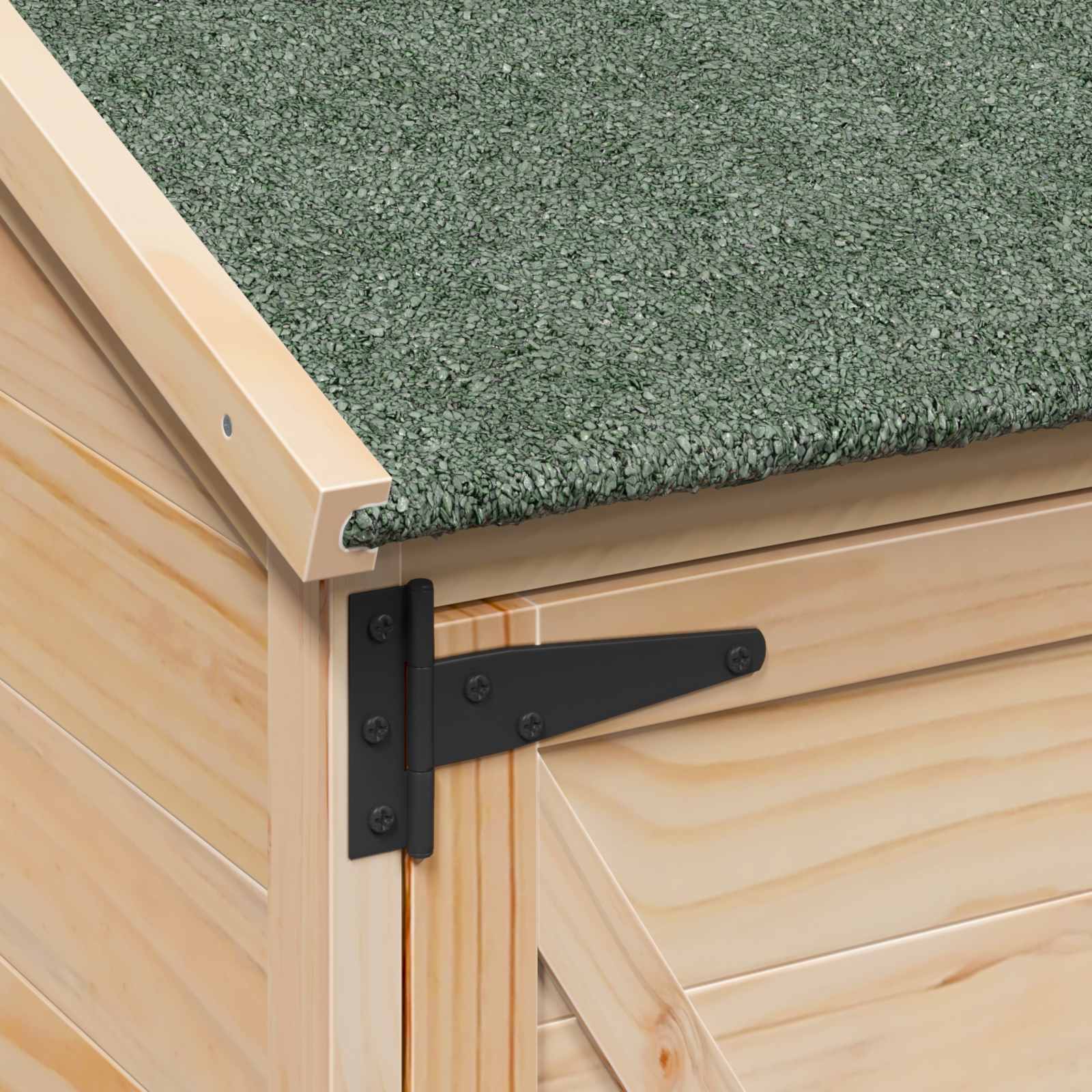 Tuinschuur Naturel 106 x 56 x 113,5 cm Massief Vurenhout