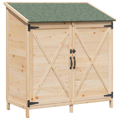 Tuinschuur Naturel 106 x 56 x 113,5 cm Massief Vurenhout