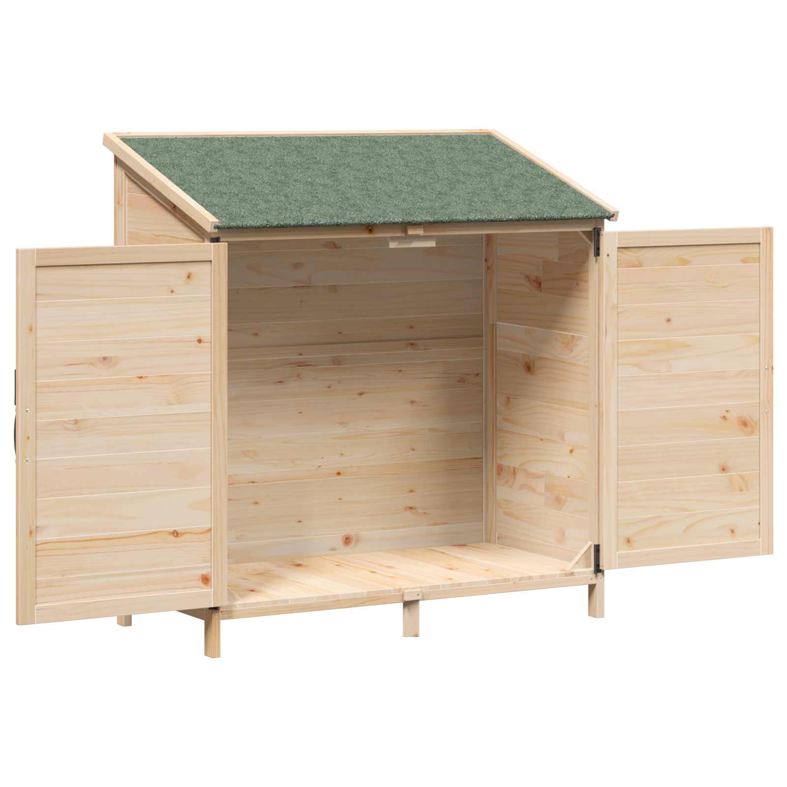 Tuinschuur Naturel 106 x 56 x 113,5 cm Massief Vurenhout