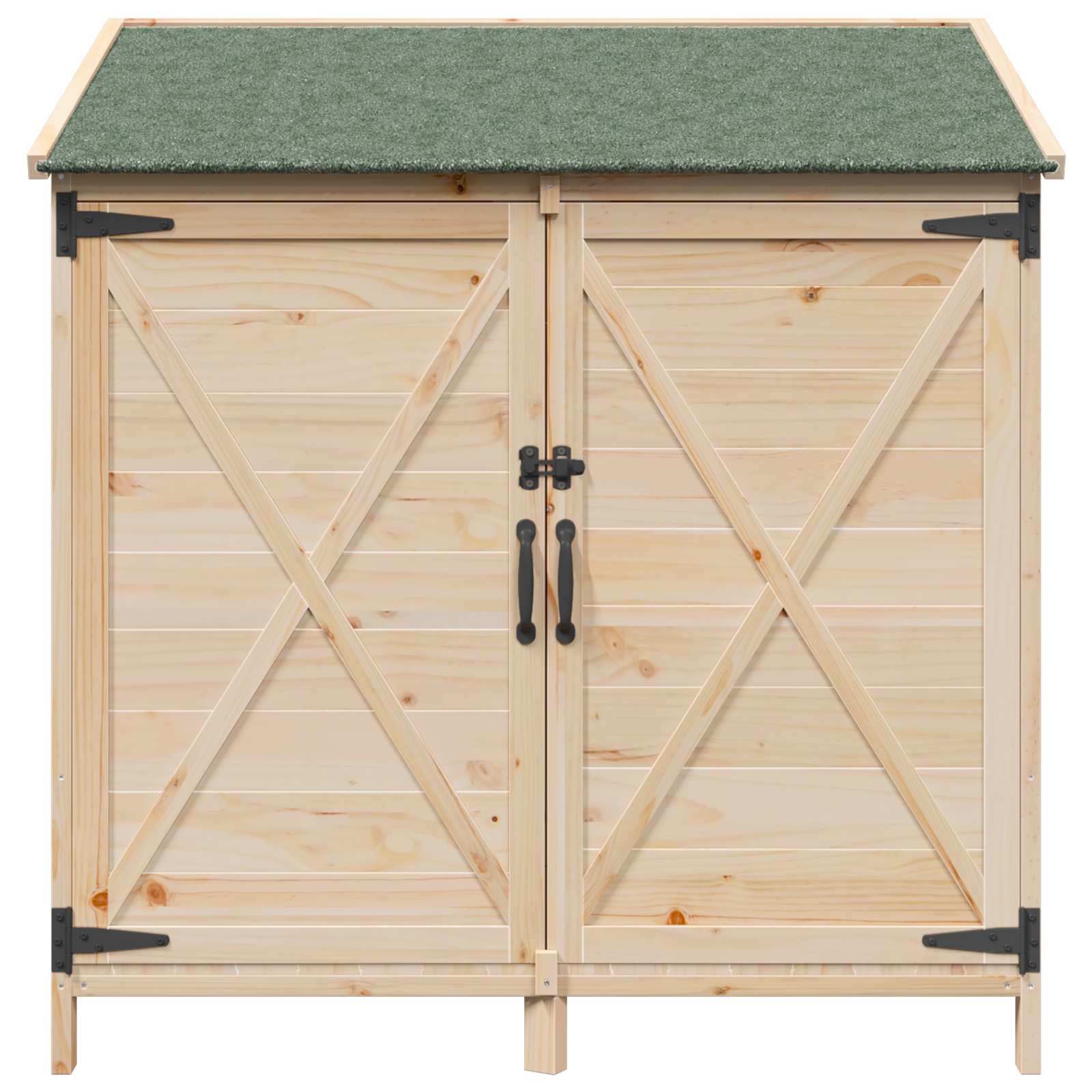Tuinschuur Naturel 106 x 56 x 113,5 cm Massief Vurenhout