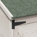 Tuinschuur met dak Wit 106 x 56 x 113,5 cm Massief Vurenhout