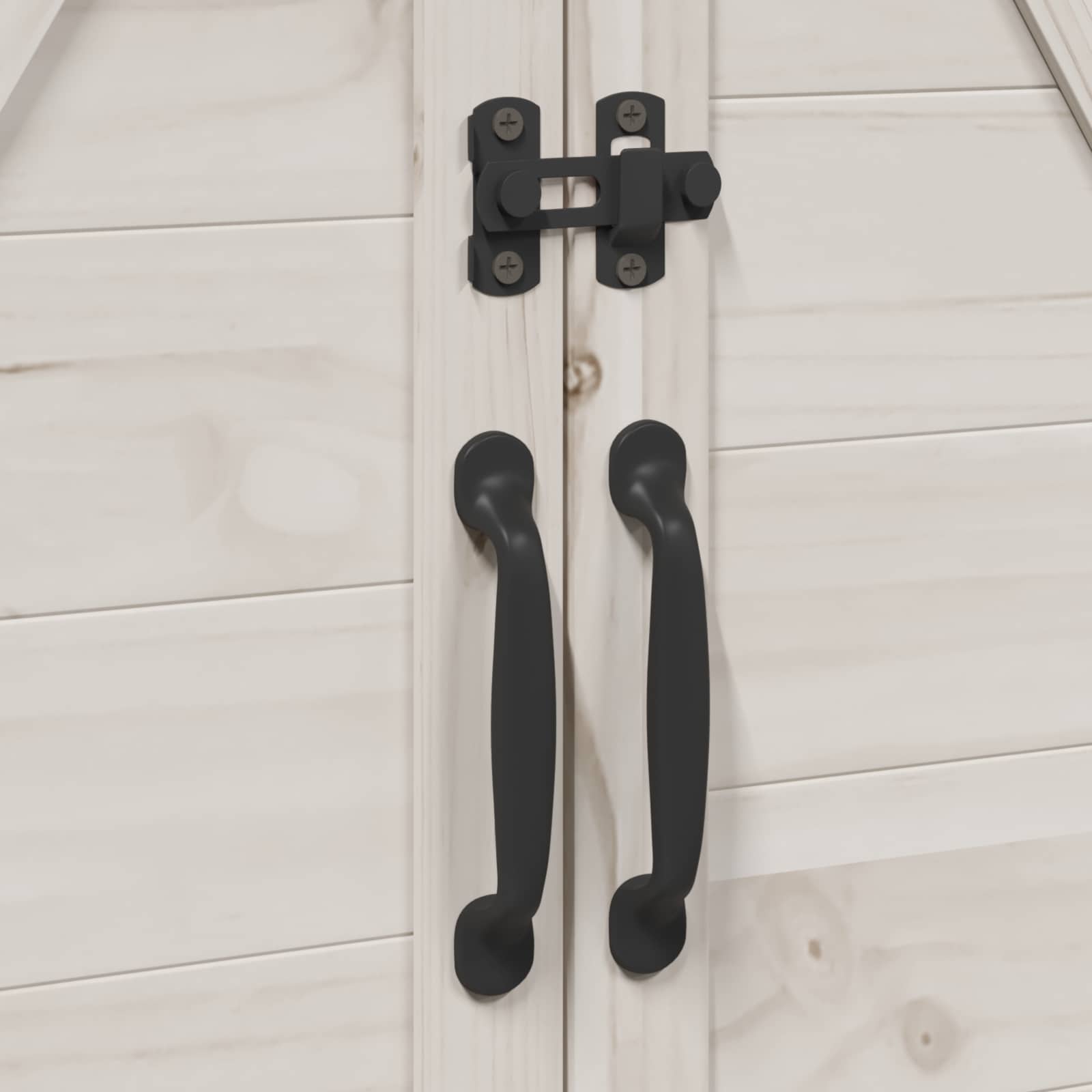 Tuinschuur met dak Wit 106 x 56 x 113,5 cm Massief Vurenhout