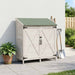 Tuinschuur met dak Wit 106 x 56 x 113,5 cm Massief Vurenhout