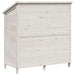 Tuinschuur met dak Wit 106 x 56 x 113,5 cm Massief Vurenhout