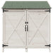 Tuinschuur met dak Wit 106 x 56 x 113,5 cm Massief Vurenhout