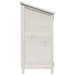 Tuinschuur met dak Wit 106 x 56 x 113,5 cm Massief Vurenhout