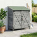 Tuinschuur met dak Grijs 106 x 56 x 113,5 cm Massief Vurenhout