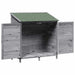 Tuinschuur met dak Grijs 106 x 56 x 113,5 cm Massief Vurenhout