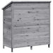 Tuinschuur met dak Grijs 106 x 56 x 113,5 cm Massief Vurenhout
