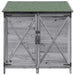 Tuinschuur met dak Grijs 106 x 56 x 113,5 cm Massief Vurenhout