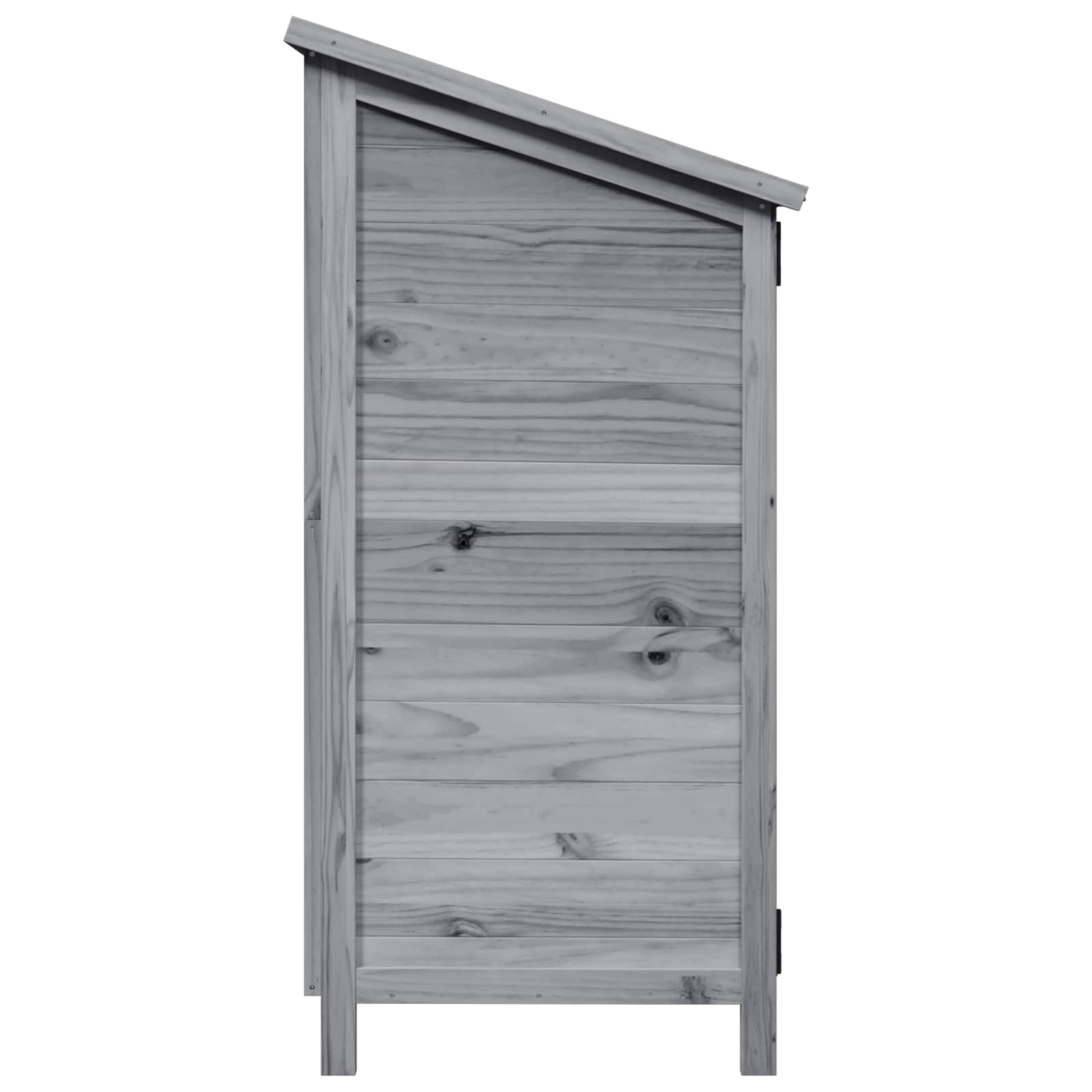 Tuinschuur met dak Grijs 106 x 56 x 113,5 cm Massief Vurenhout