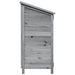 Tuinschuur met dak Grijs 106 x 56 x 113,5 cm Massief Vurenhout
