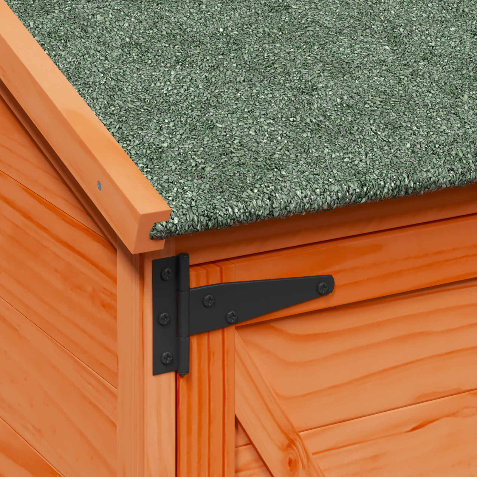 Tuinschuur met dak Bruin 106 x 56 x 113,5 cm Massief Vurenhout