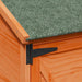Tuinschuur met dak Bruin 106 x 56 x 113,5 cm Massief Vurenhout