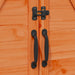 Tuinschuur met dak Bruin 106 x 56 x 113,5 cm Massief Vurenhout