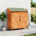 Tuinschuur met dak Bruin 106 x 56 x 113,5 cm Massief Vurenhout