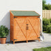 Tuinschuur met dak Bruin 106 x 56 x 113,5 cm Massief Vurenhout