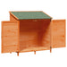 Tuinschuur met dak Bruin 106 x 56 x 113,5 cm Massief Vurenhout