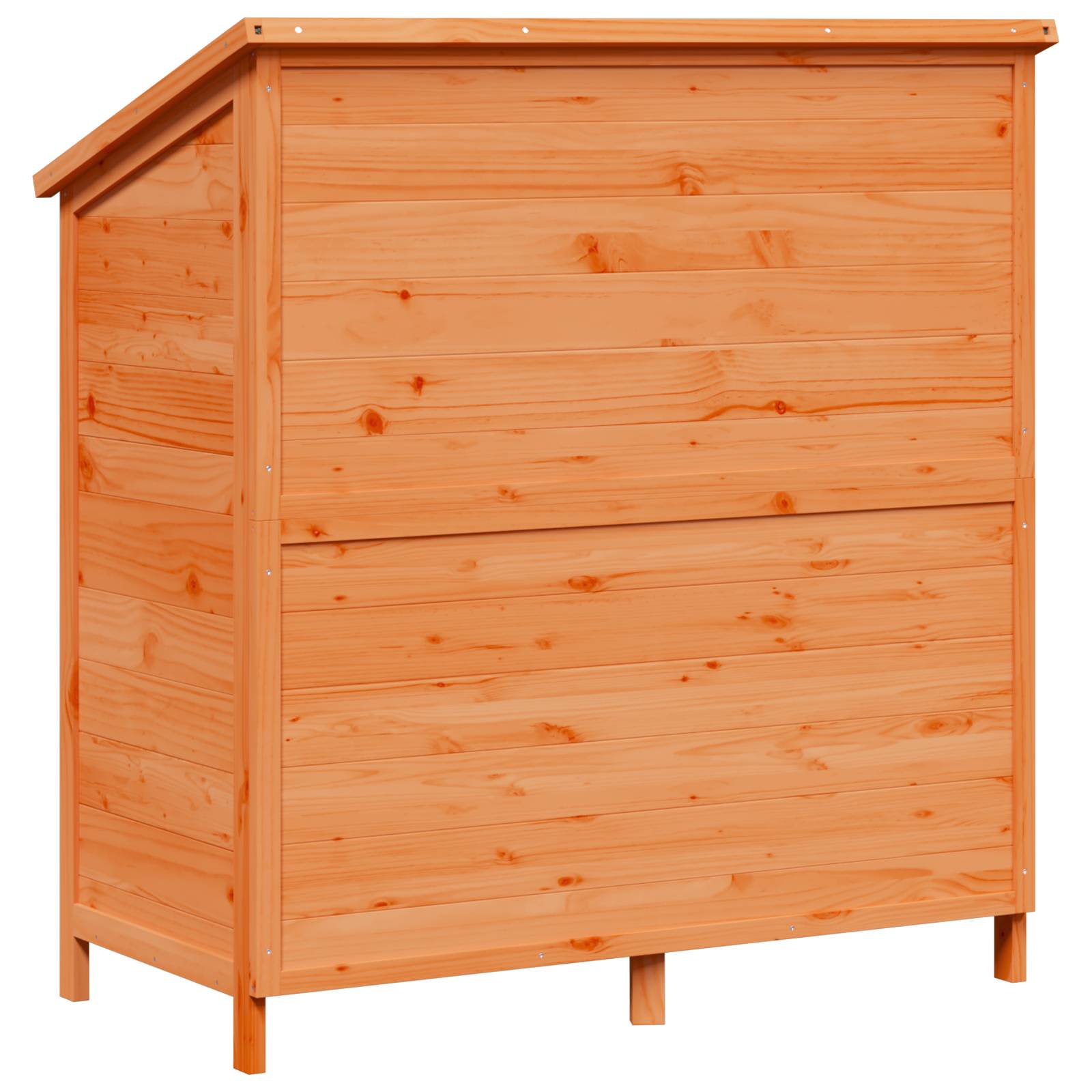 Tuinschuur met dak Bruin 106 x 56 x 113,5 cm Massief Vurenhout
