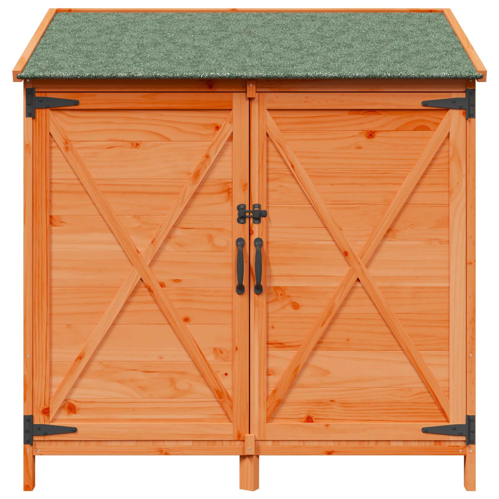 Tuinschuur met dak Bruin 106 x 56 x 113,5 cm Massief Vurenhout