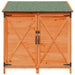 Tuinschuur met dak Bruin 106 x 56 x 113,5 cm Massief Vurenhout