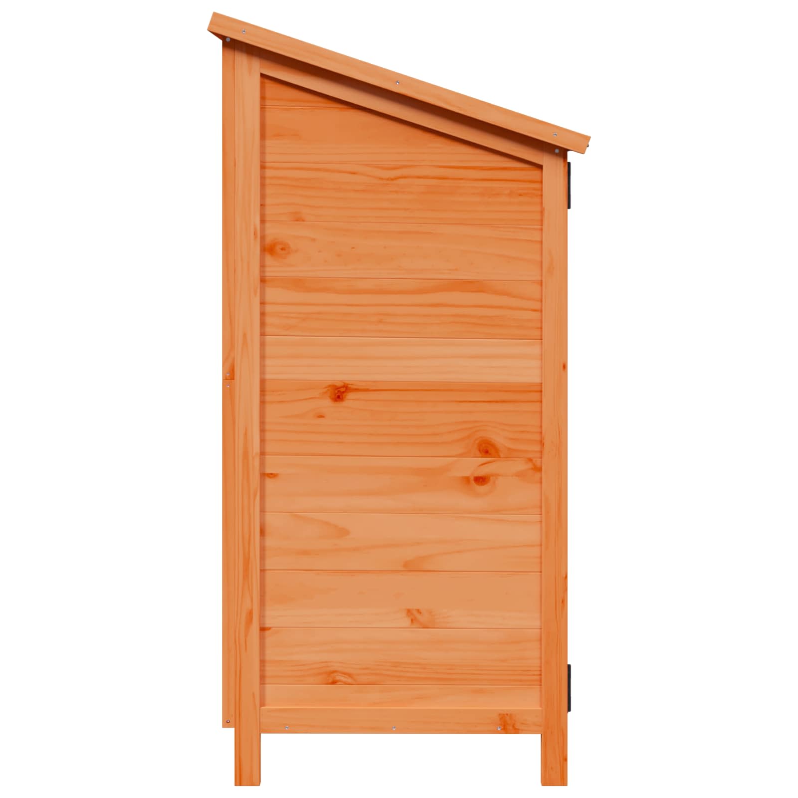 Tuinschuur met dak Bruin 106 x 56 x 113,5 cm Massief Vurenhout