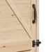 Tuinschuur Naturel 59,5 x 56 x 176,5 cm Massief Vurenhout