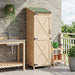 Tuinschuur Naturel 59,5 x 56 x 176,5 cm Massief Vurenhout