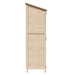 Tuinschuur Naturel 59,5 x 56 x 176,5 cm Massief Vurenhout