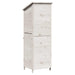 Tuinschuur met dak Wit 59,5 x 56 x 176,5 cm Massief Vurenhout