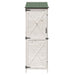 Tuinschuur met dak Wit 59,5 x 56 x 176,5 cm Massief Vurenhout
