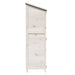 Tuinschuur met dak Wit 59,5 x 56 x 176,5 cm Massief Vurenhout