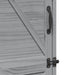 Tuinschuur met dak Grijs 59,5 x 56 x 176,5 cm Massief Vurenhout