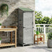 Tuinschuur met dak Grijs 59,5 x 56 x 176,5 cm Massief Vurenhout