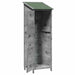 Tuinschuur met dak Grijs 59,5 x 56 x 176,5 cm Massief Vurenhout
