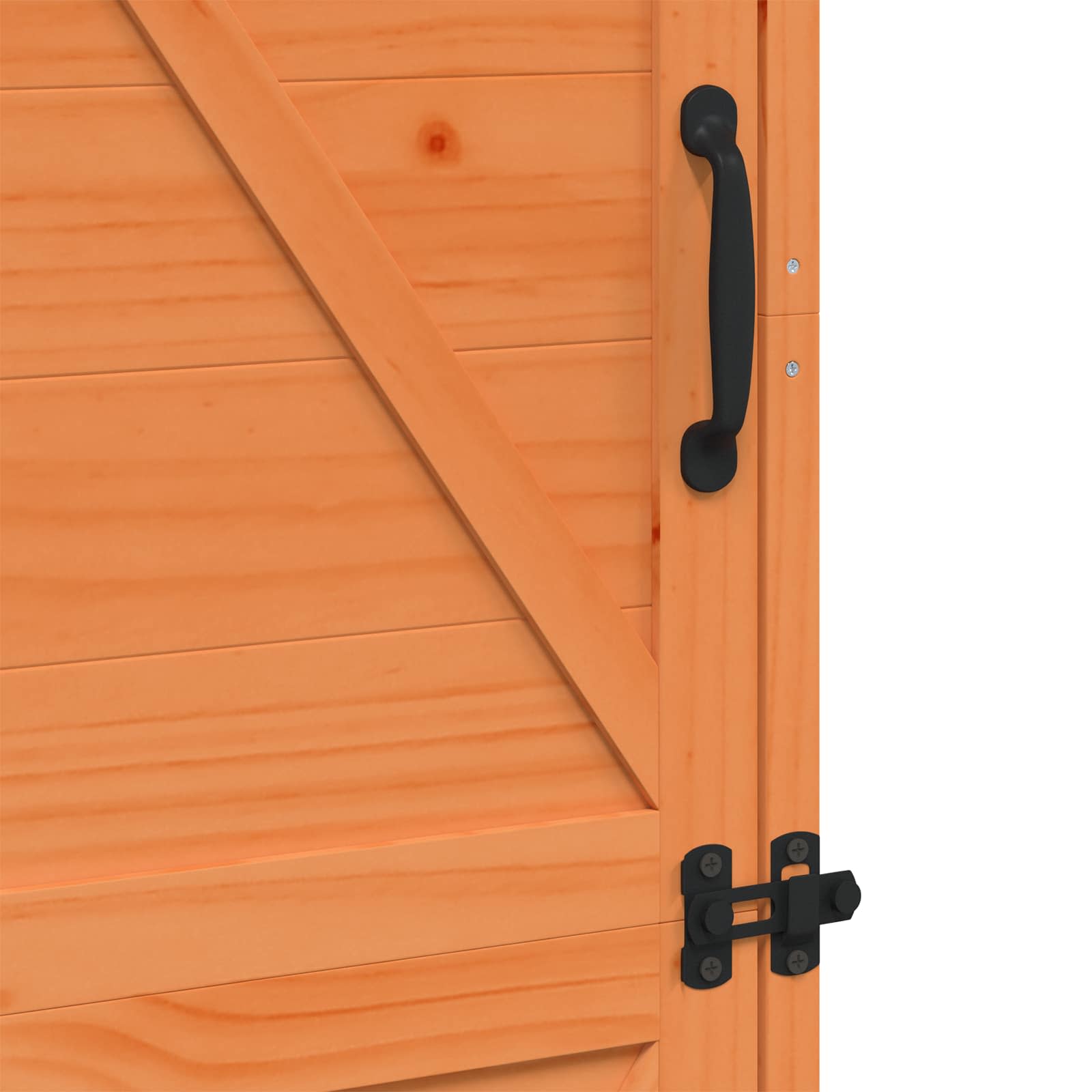 Tuinschuur met dak Bruin 59,5 x 56 x 176,5 cm Massief Vurenhout