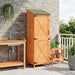 Tuinschuur met dak Bruin 59,5 x 56 x 176,5 cm Massief Vurenhout