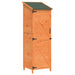 Tuinschuur met dak Bruin 59,5 x 56 x 176,5 cm Massief Vurenhout