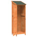 Tuinschuur met dak Bruin 59,5 x 56 x 176,5 cm Massief Vurenhout