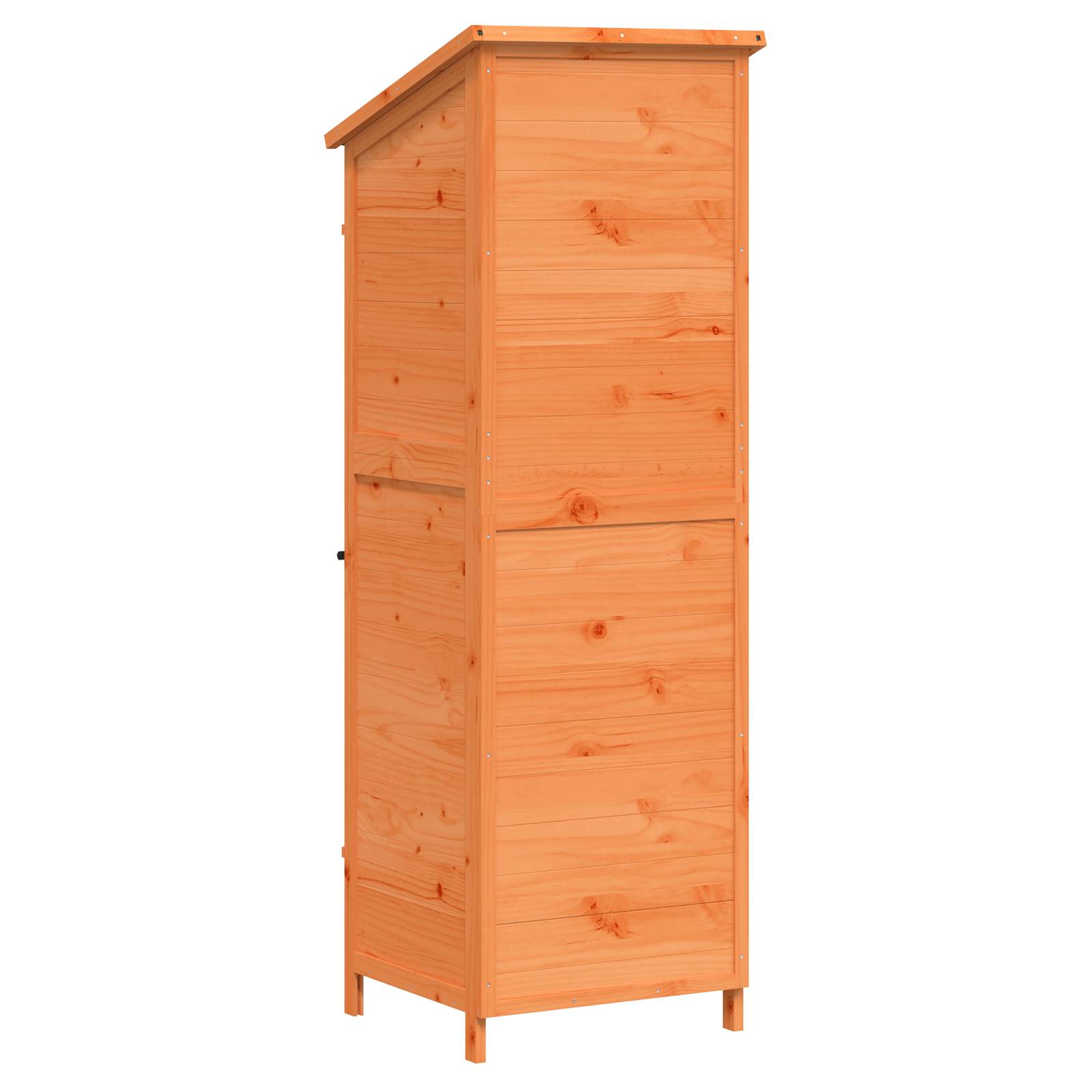 Tuinschuur met dak Bruin 59,5 x 56 x 176,5 cm Massief Vurenhout