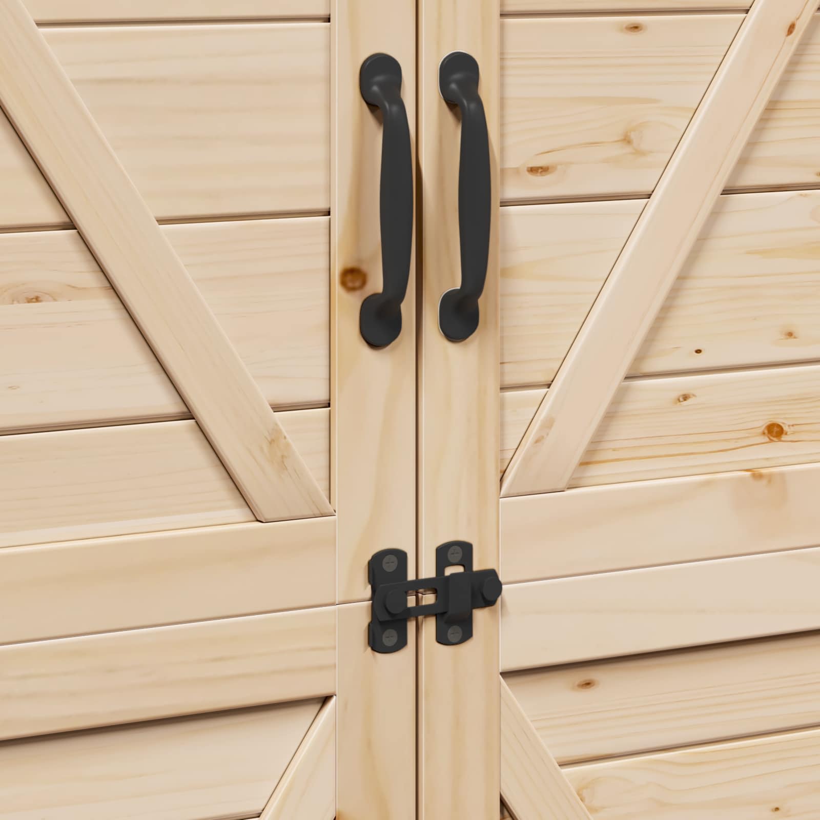 Tuinschuur Naturel 106 x 56 x 176,5 cm Massief Vurenhout