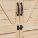 Tuinschuur Naturel 106 x 56 x 176,5 cm Massief Vurenhout