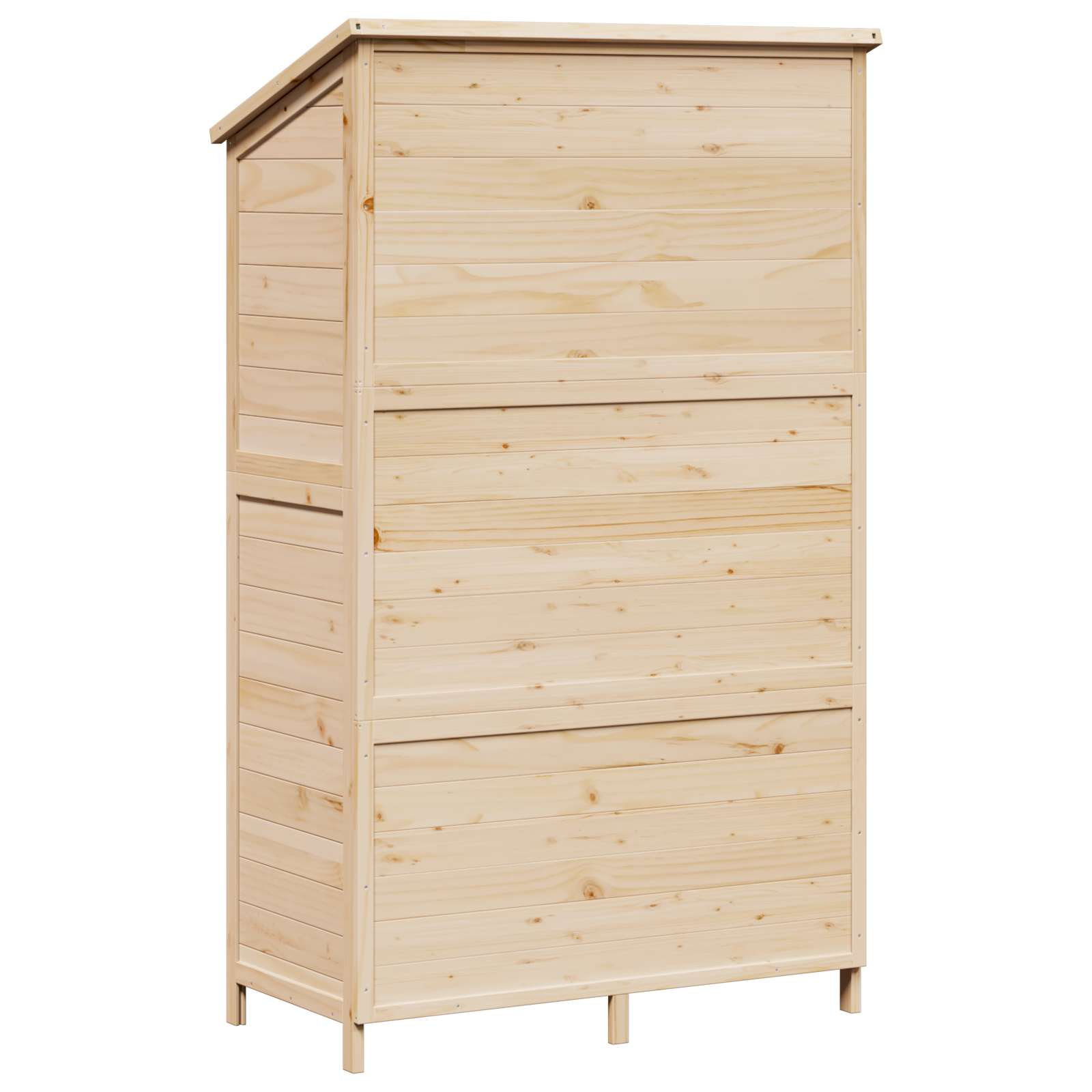 Tuinschuur Naturel 106 x 56 x 176,5 cm Massief Vurenhout