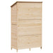 Tuinschuur Naturel 106 x 56 x 176,5 cm Massief Vurenhout