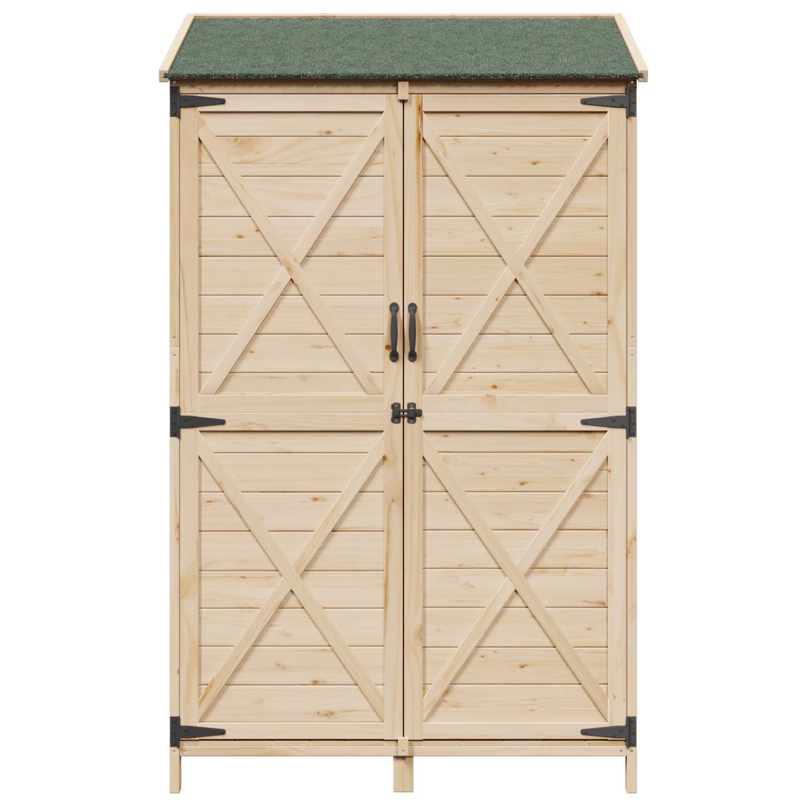 Tuinschuur Naturel 106 x 56 x 176,5 cm Massief Vurenhout