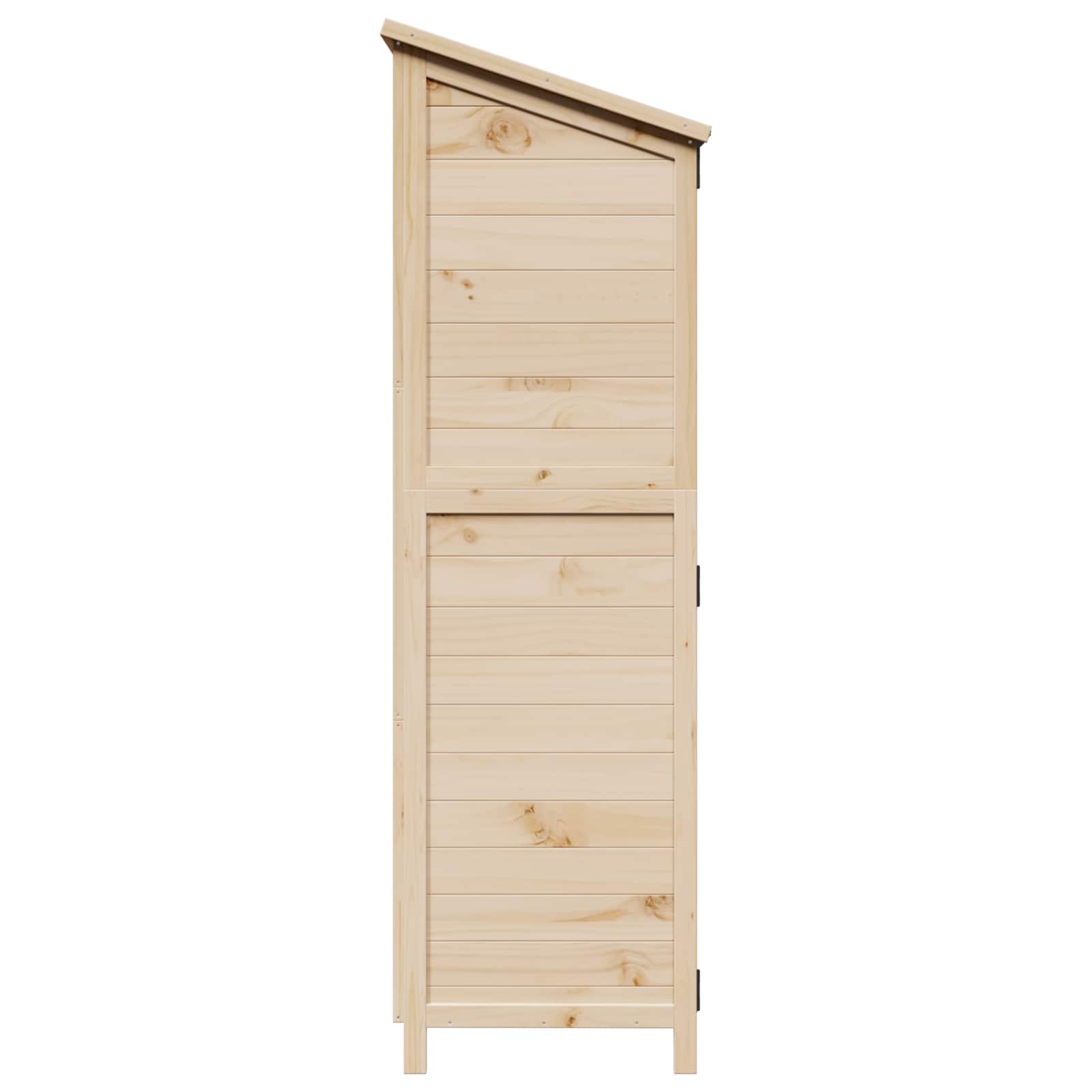Tuinschuur Naturel 106 x 56 x 176,5 cm Massief Vurenhout