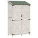 Tuinschuur met dak Wit 106 x 56 x 176,5 cm Massief Vurenhout
