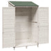 Tuinschuur met dak Wit 106 x 56 x 176,5 cm Massief Vurenhout
