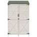 Tuinschuur met dak Wit 106 x 56 x 176,5 cm Massief Vurenhout